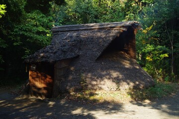 遺跡庭園縄文の村「竪穴住居」 © 周 渡部