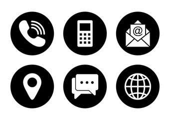 Contact us icon vector isolated on white background. business card contact information icon. web icon vector.