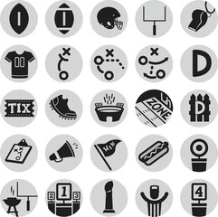 American football vector sports icon collection