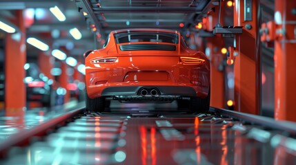 Modern three-dimensional parking lot