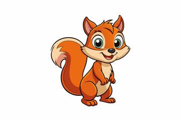 squirrel  vector illustration