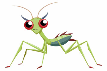 stick insect vector illustration