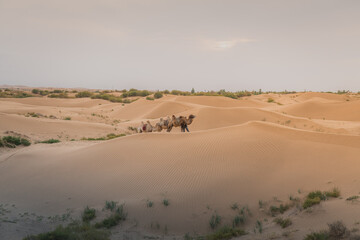 The sand hills in Ba Dan Ji Lin desert of Inner Mongolia, China