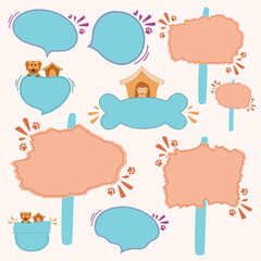 Blue Modern Shape for Pet Collection.eps
