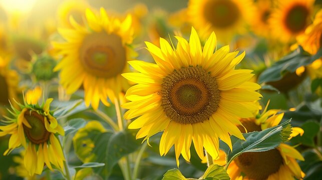Fields of Sunflowers, generative AI