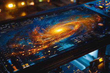 Diagram Scientific information futuristic and Technological Dashboard Map