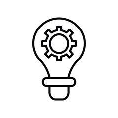 symbolizing solution icon with white background vector stock illustration