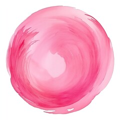 Pink circle swirl brush stroke