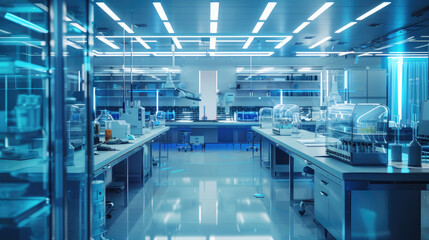 laboratory Inside a modern research laboratory