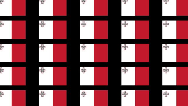 マルタの国旗が増えます。背景はアルファチャンネル(透明)です。