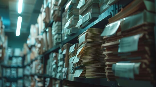 Document Deliveries Cinematic shots of document delivery services highlighting the secure and timely delivery of important papeAI generated illustration