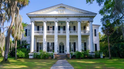 Historic Landmarks Detailed shots of historic landmarks and heritage properties preserving architectural treasures and AI generated illustration