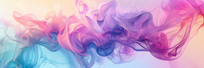 Fototapeta na wymiar abstract background with colorful smoke, generative AI