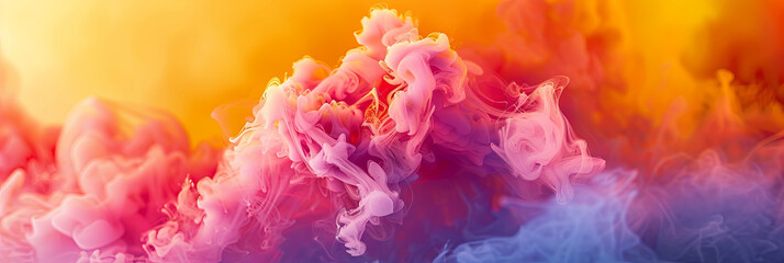 abstract background with colorful smoke, generative AI
