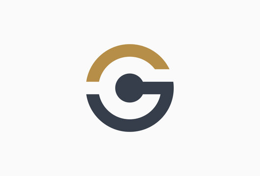 letter G dot logo design for technology, connection and digital concept.