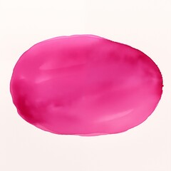 Magenta oval watercolor paint brush stroke