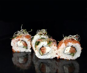 sushi with salmon