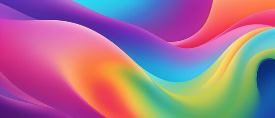 Abstract Vibrant Gradient background. Saturated Colors Smears. Blurred colorful background. - obrazy, fototapety, plakaty