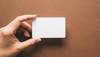 Business Card being Held by Hand - Mockup for Business Card - Personal Promotion for Business - Entrepreneurship