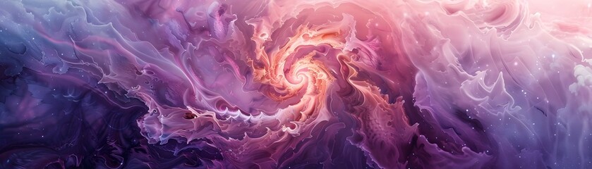 Fototapeta premium Vibrant Cosmic Swirl of Ethereal Energy and Light in Hypnotic Dreamscape