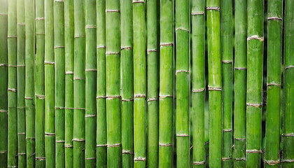 green bamboo fence, a symbol of nature's tranquility and resilience