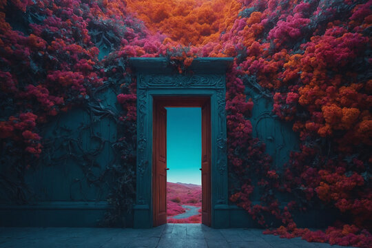 surreal abstract of a door that leads to nowhere