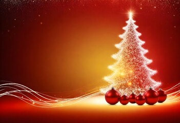 Abstract Glowing Christmas Background Free Photo