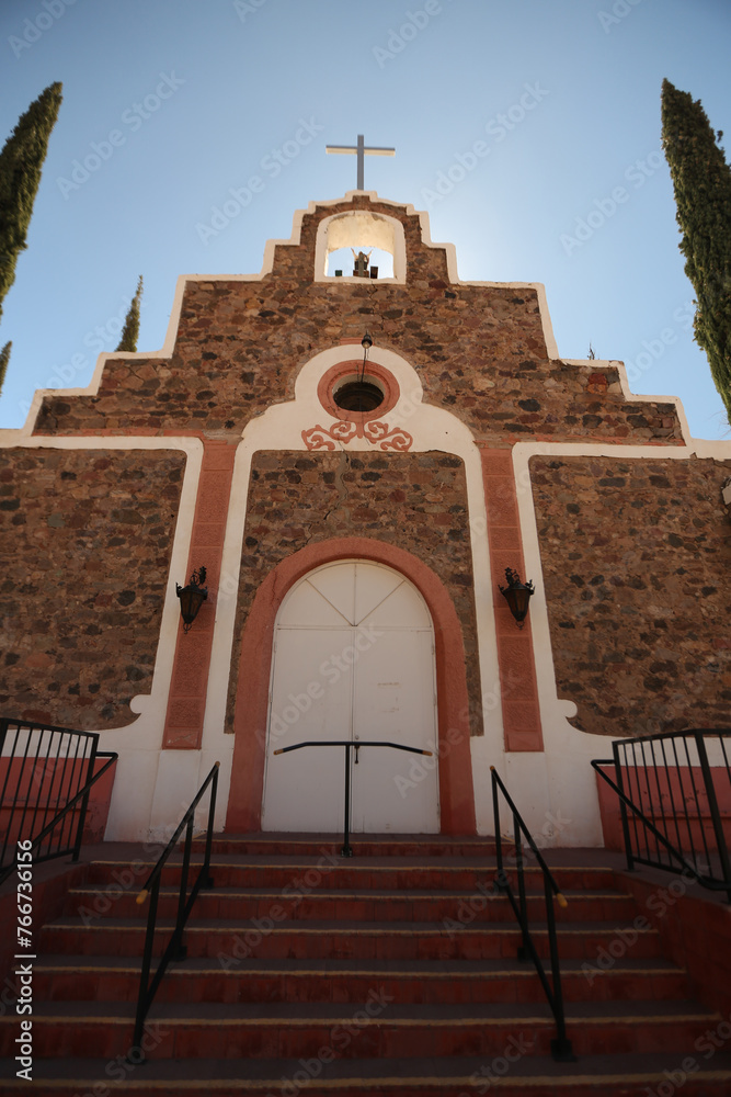 Wall mural Sacred Heart Catholic Church, Clifton, Arizona