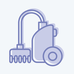 Icon Vacuum Cleaner. suitable for Kids symbol. two tone style. simple design editable. design template vector. simple illustration