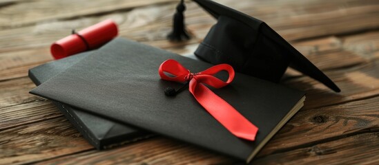 Mockup of a certificate and degree isolated.