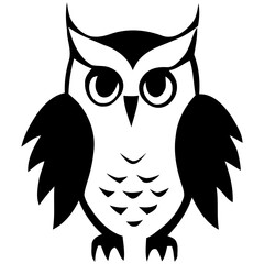 Owl logo silhouette