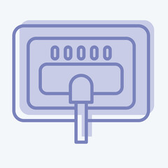 Fototapeta premium Icon Carpet Clean. related to Laundry symbol. two tone style. simple design editable. simple illustration, good for prints