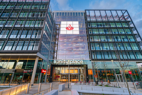 Santander banking group Unity Place new headquarters in Milton Keynes located at Grafton Gate in Milton Keynes