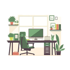 Modern minimalist boss office room interior design