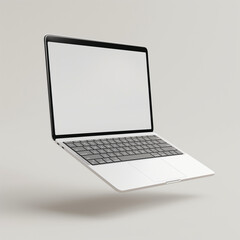 laptop with blank screen