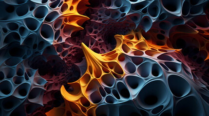 Abstract art, chaos and order merge in patterns