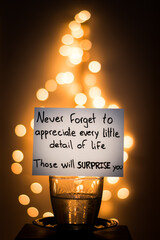 cup of coffee inspirational message 