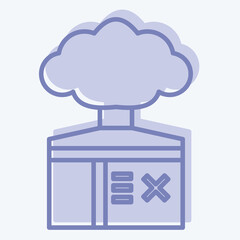 Icon Solvent Gas. related to Addiction Dictionary symbol. two tone style. simple design editable. simple illustration