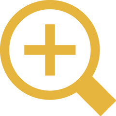 Obraz premium Mustard Yellow Zoom In Icon