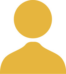 Mustard Yellow User Icon