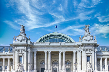 Paris, the Grand Palais, beautiful building - obrazy, fototapety, plakaty