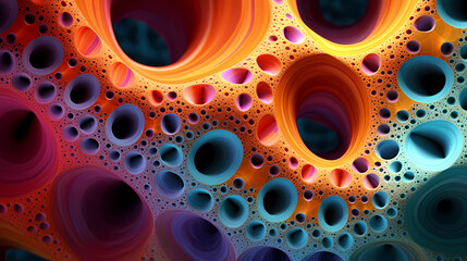 Abstract art, chaos and order merge in patterns