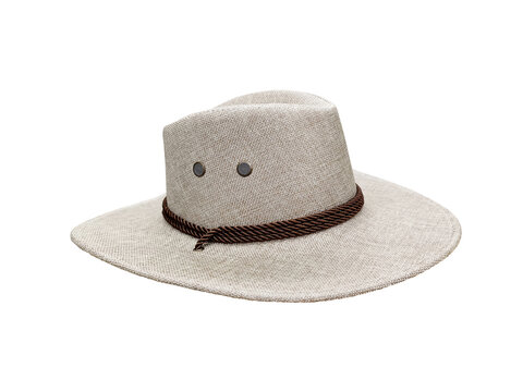 cowboy straw hat Isolated on a white background