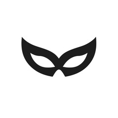 Superhero mask with eye carnival or villain vector