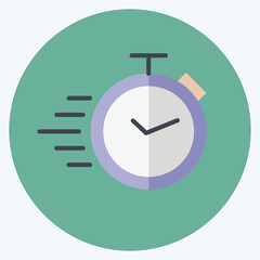 Icon Quick Response. suitable for Feedback symbol. Flat Style. simple design editable. design template vector. simple symbol illustration