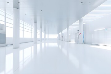 Gallery Space in a Modern Hospital Environment