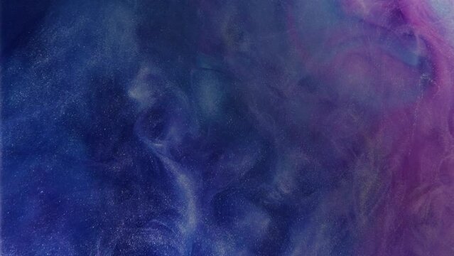 glitter cloud ink water swirl blue smoke