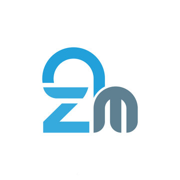 Letter zm logo, vector design template 