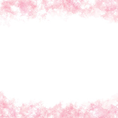 水彩テクスチャの背景素材　ピンク　春イメージ　正方形