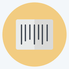 Icon Barcode. suitable for Business symbol. flat style. simple design editable. design template vector. simple symbol illustration